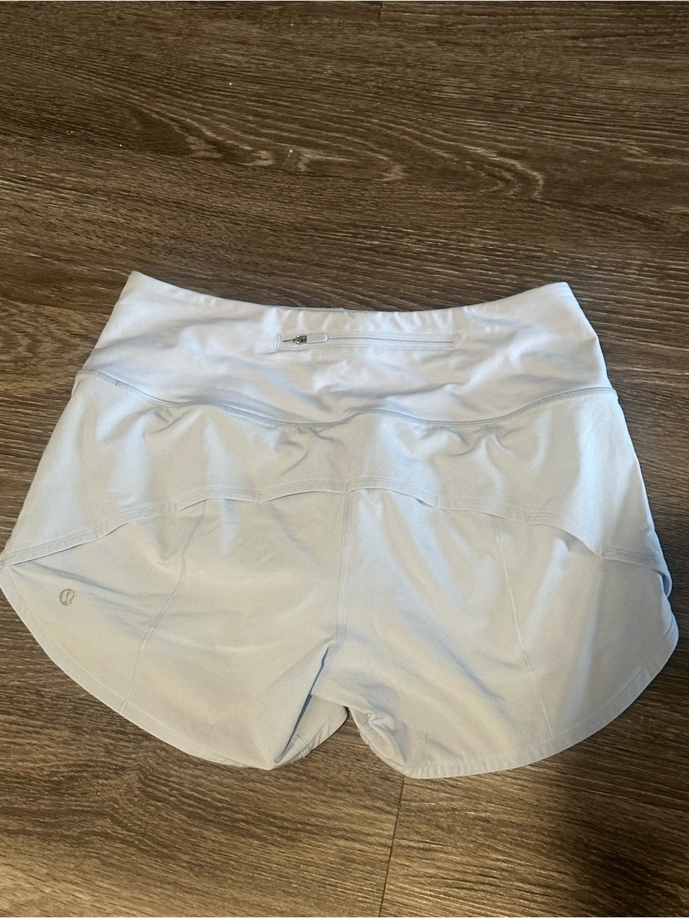 Lululemon blue speed up shorts size 6